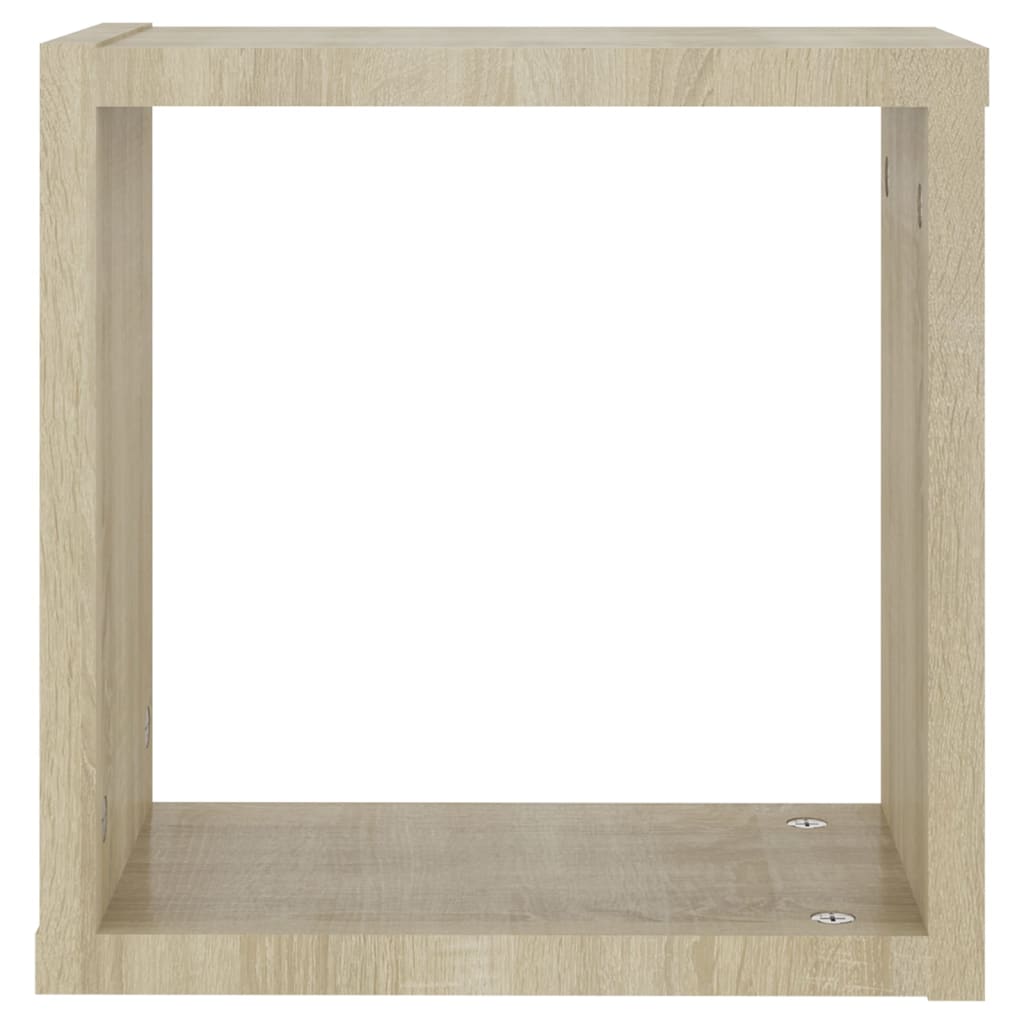 Mensole a Cubo 6 pz Rovere Sonoma 30x15x30 cm
