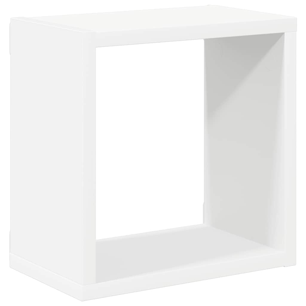 Mensole Parete a Cubo 2 pz Bianche 26x15x26 cm | homemem39