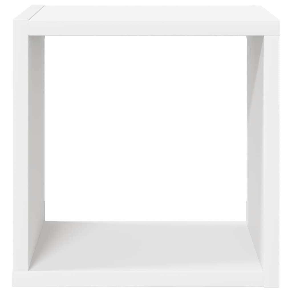 Mensole Parete a Cubo 2 pz Bianche 26x15x26 cm | homemem39