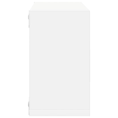 Mensole Parete a Cubo 2 pz Bianche 26x15x26 cm | homemem39