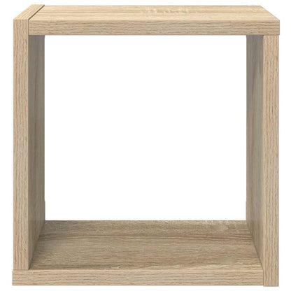 Mensole Parete a Cubo 2 pz Rovere Sonoma 26x15x26 cm