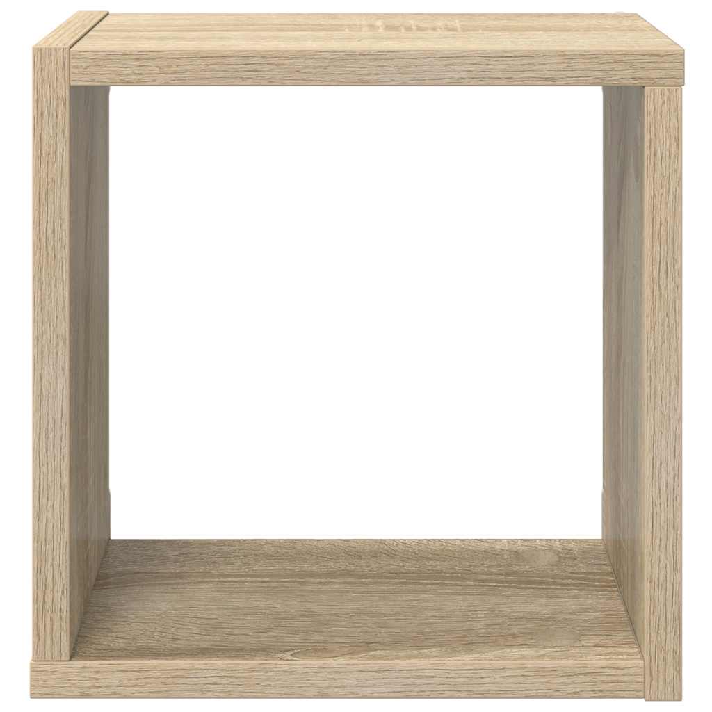 Mensole a Cubo 4 pz Rovere Sonoma 26x15x26 cm | homemem39
