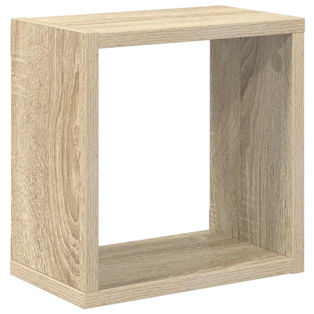 Mensole Parete a Cubo 6 pz Rovere Sonoma 26x15x26 cm | homemem39