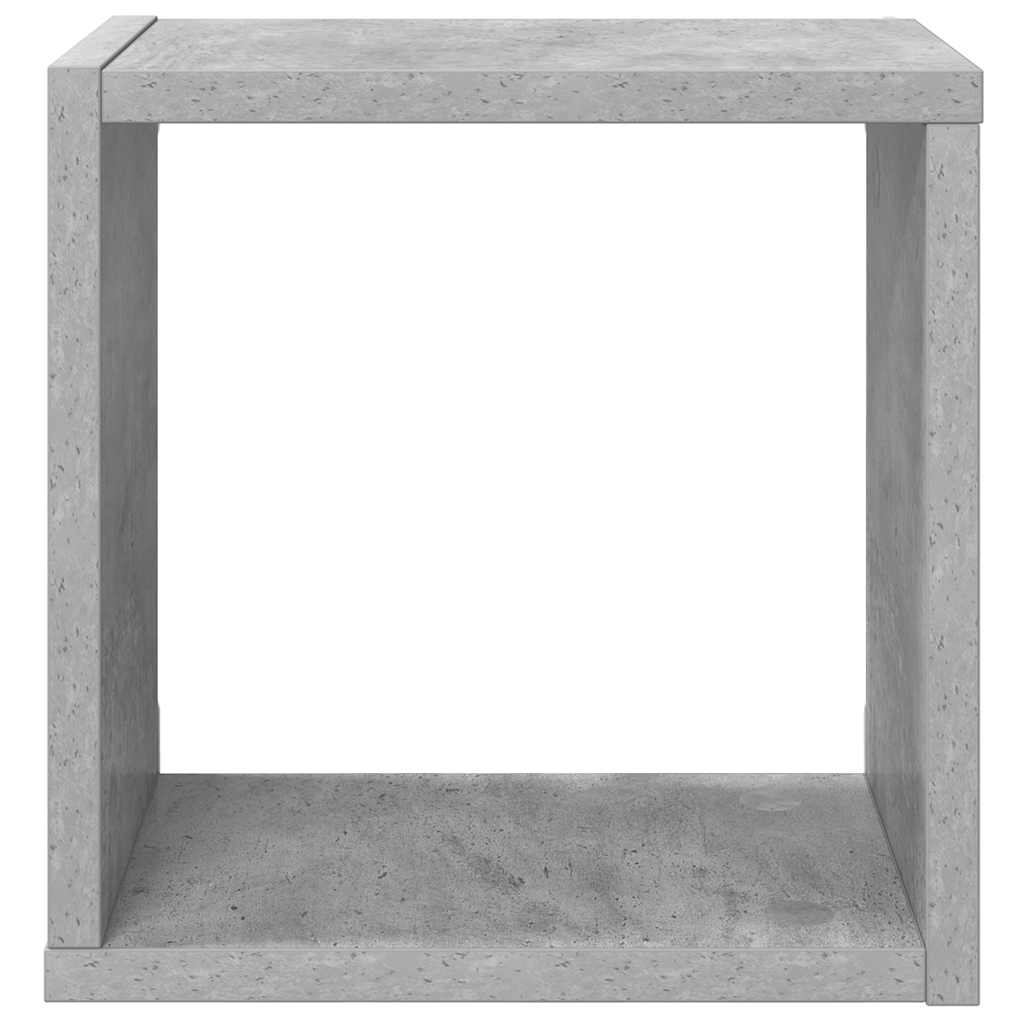 Mensole Parete a Cubo 4 pz Grigio Cemento 26x15x26 cm | homemem39