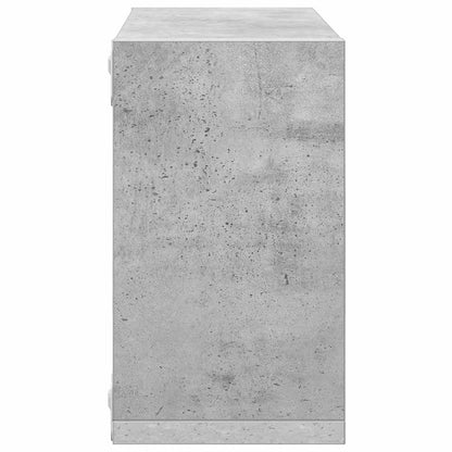 Mensole Parete a Cubo 4 pz Grigio Cemento 26x15x26 cm | homemem39