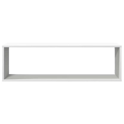 Mensole Parete a Cubo 2 pz Bianco 100x15x30 cm in Multistrato | homemem39