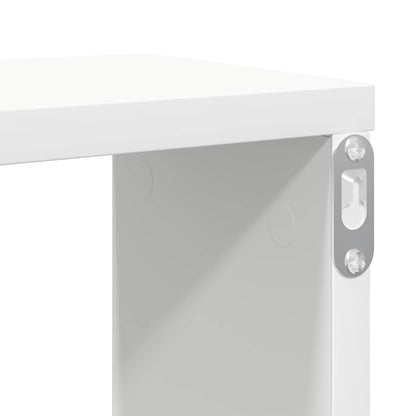 Mensole Parete a Cubo 2 pz Bianco 100x15x30 cm in Multistrato | homemem39