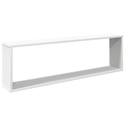 Mensole Parete a Cubo 4 pz Bianco 100x15x30 cm in Multistrato | homemem39