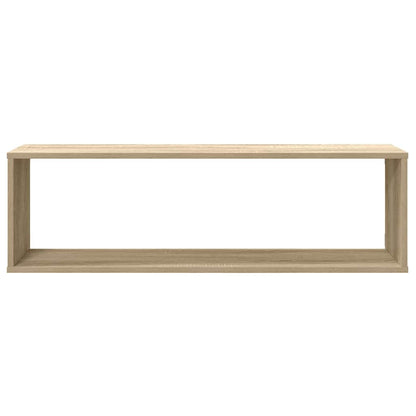 Mensole Parete a Cubo 2pz Rovere Sonoma 100x15x30cm Multistrato | homemem39
