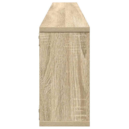Mensole Parete a Cubo 2pz Rovere Sonoma 100x15x30cm Multistrato | homemem39