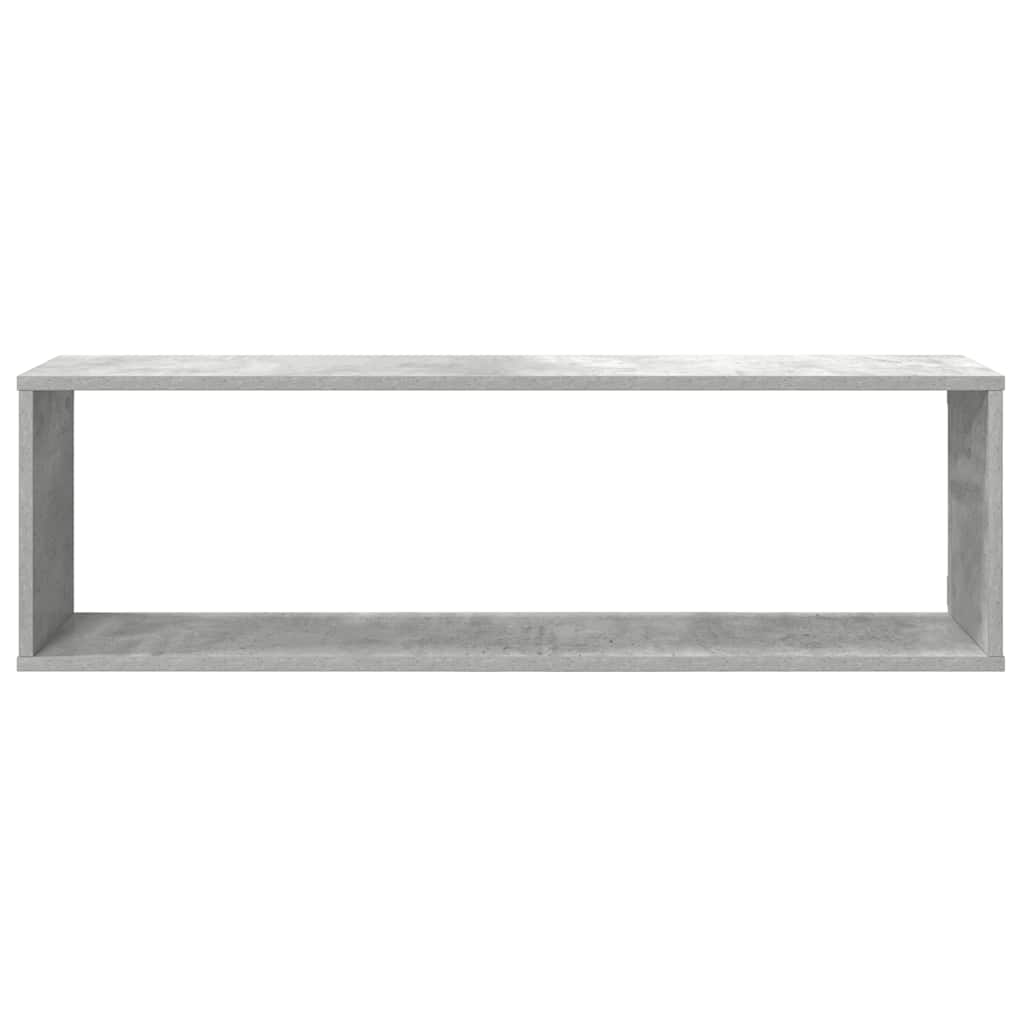 Mensole Parete Cubo 2pz Grigio Cemento 100x15x30 cm Multistrato | homemem39