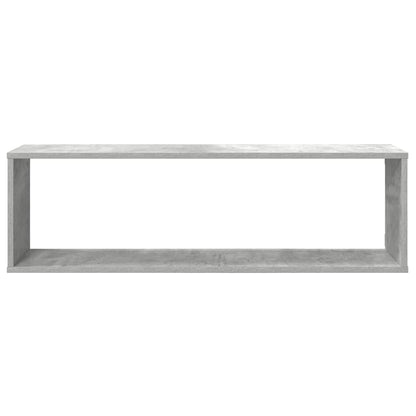 Mensole Parete Cubo 2pz Grigio Cemento 100x15x30 cm Multistrato | homemem39