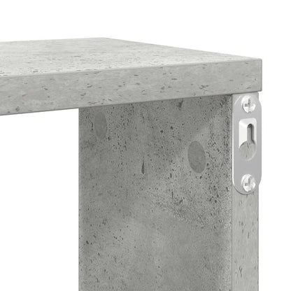 Mensole Parete Cubo 2pz Grigio Cemento 100x15x30 cm Multistrato | homemem39