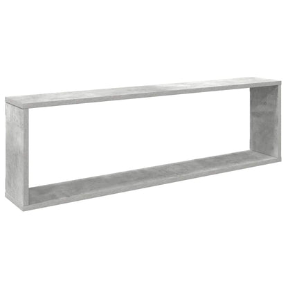 Mensole Parete Cubo 4pz Grigio Cemento 100x15x30 cm Multistrato | homemem39