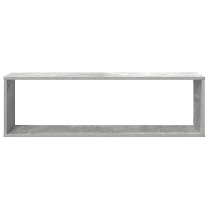 Mensole Parete Cubo 4pz Grigio Cemento 100x15x30 cm Multistrato | homemem39