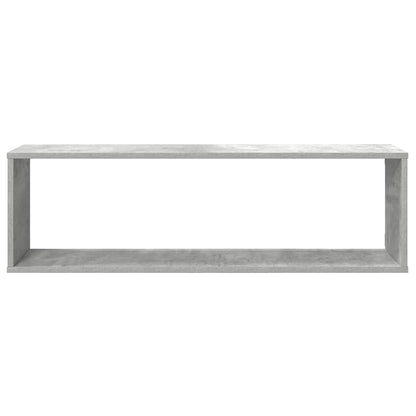 Mensole Parete Cubo 4pz Grigio Cemento 100x15x30 cm