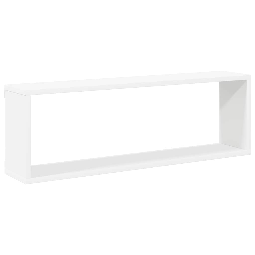 Mensole Parete a Cubo 4pz Bianco 80x15x26,5cm Legno Multistrato | homemem39