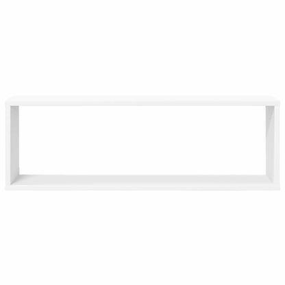 Mensole Parete a Cubo 4pz Bianco 80x15x26,5cm Legno Multistrato | homemem39
