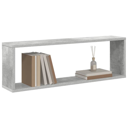 Mensole Parete Cubo 2pz Grigio Cemento 80x15x26,5cm Multistrato