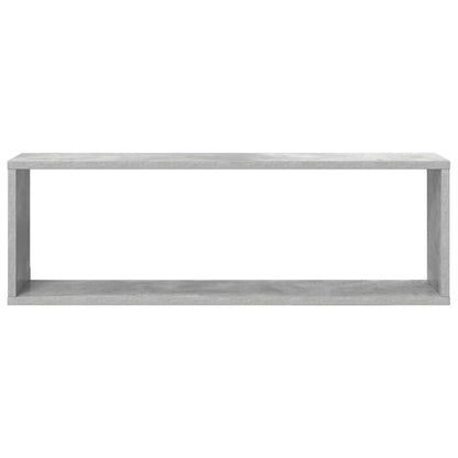 Mensole Parete Cubo 2pz Grigio Cemento 80x15x26,5cm Multistrato