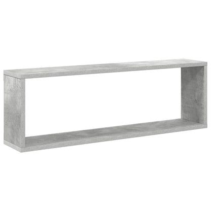 Mensole Parete Cubo 4pz Grigio Cemento 80x15x26,5cm Multistrato
