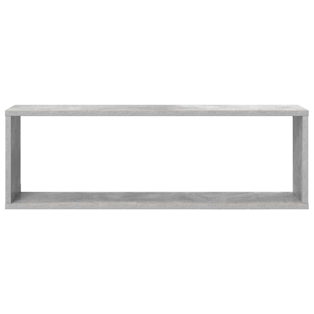 Mensole Parete Cubo 4pz Grigio Cemento 80x15x26,5cm Multistrato