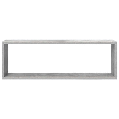 Mensole Parete Cubo 4pz Grigio Cemento 80x15x26,5cm Multistrato