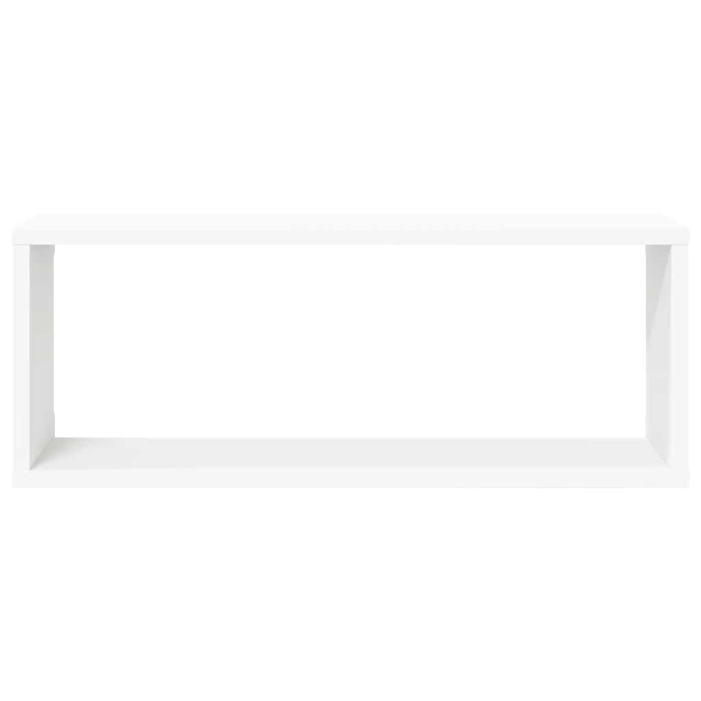 Mensole Parete a Cubo 6pz Bianche 60x15x23 cm Legno Multistrato | homemem39