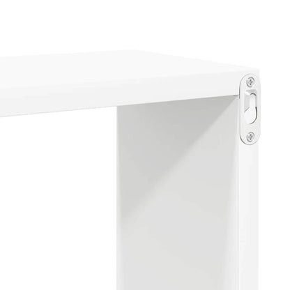 Mensole Parete a Cubo 6pz Bianche 60x15x23 cm Legno Multistrato | homemem39