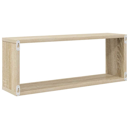 Mensole Parete a Cubo 4pz Rovere Sonoma 60x15x23 cm Multistrato