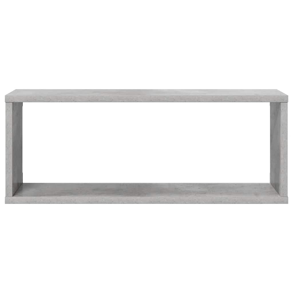 Mensole Parete a Cubo 2pz Grigio Cemento 60x15x23cm Multistrato | homemem39