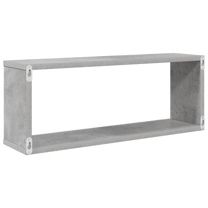 Mensole Parete a Cubo 6pz Grigio Cemento 60x15x23cm Multistrato | homemem39