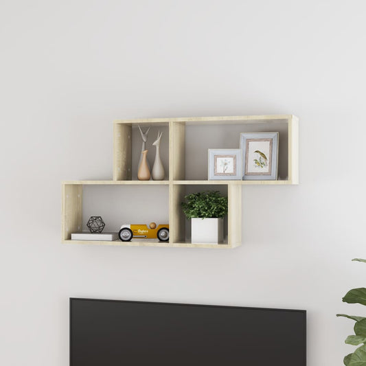 Scaffale a Parete Rovere Sonoma 100x18x53 cm Legno Multistrato | homemem39
