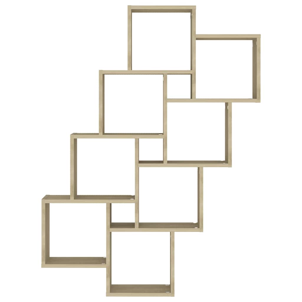 Mensola Parete Cubo Rovere Sonoma 90x15x119cm Legno Multistrato