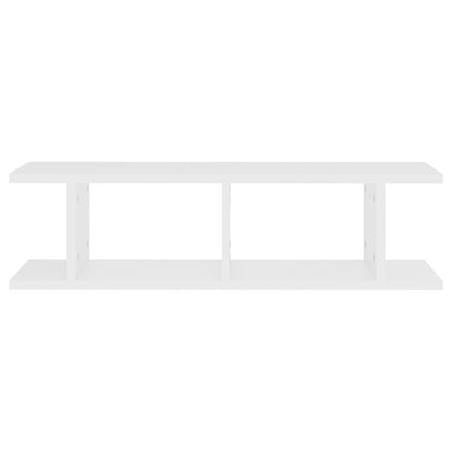Mensole a Parete 2 pz Bianco 75x18x20 cm in Multistrato | homemem39