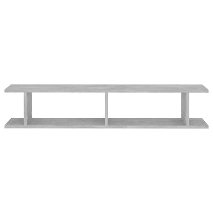 Mensole Parete 2pz Grigio Cemento 105x18x20cm Legno Multistrato | homemem39