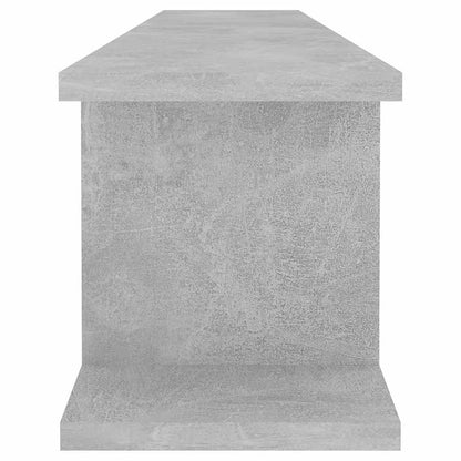 Mensole Parete 2pz Grigio Cemento 105x18x20cm Legno Multistrato