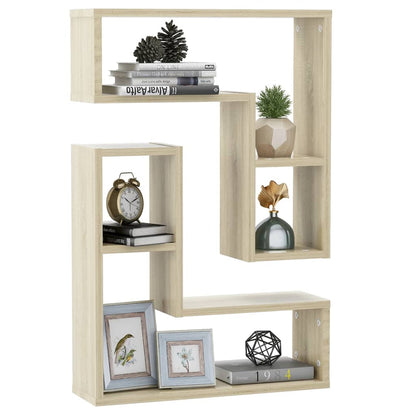 Mensole a Muro 2 pz Rovere Sonoma 50x15x50 cm Legno Multistrato | homemem39