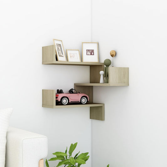 Scaffale Angolare a Muro Sonoma 40x40x50 cm Legno Multistrato | homemem39