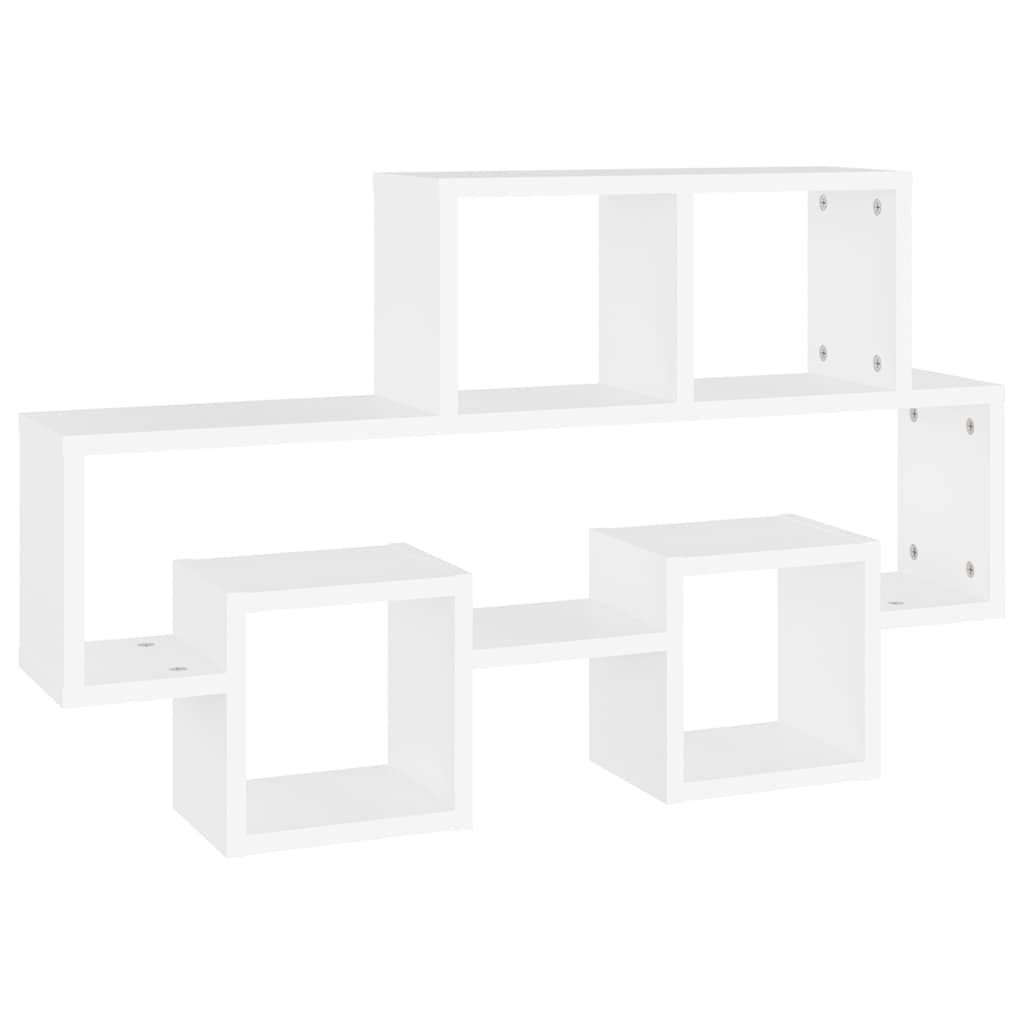 Scaffale a Muro Auto Bianco 82x15x51 cm Legno Multistrato | homemem39