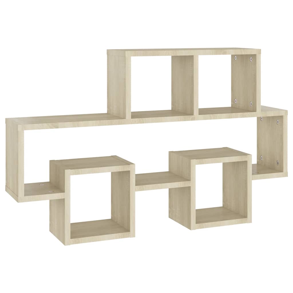 Scaffale Parete Auto Rovere Sonoma 82x15x51cm Legno Multistrato | homemem39