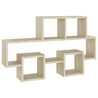 Scaffale Parete Auto Rovere Sonoma 82x15x51cm Legno Multistrato | homemem39