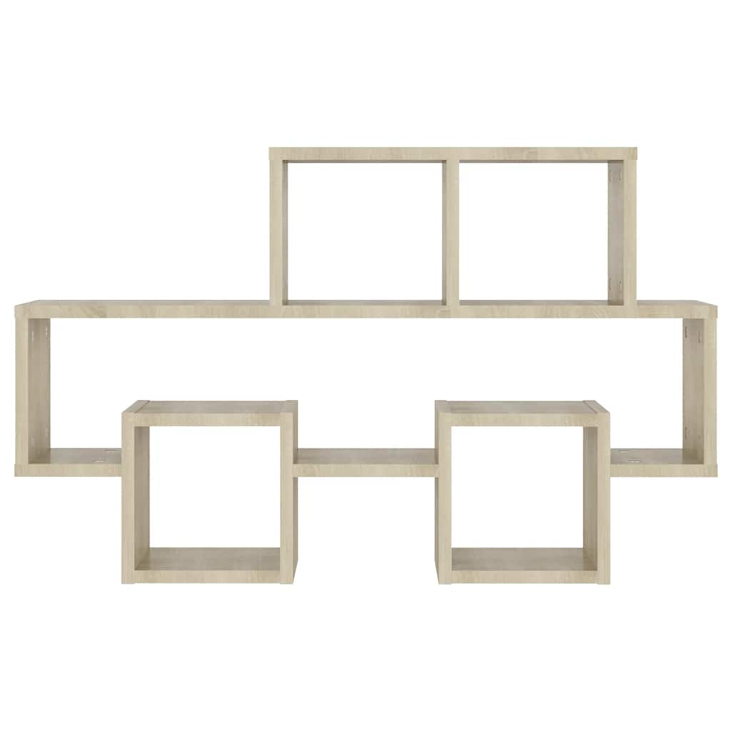 Scaffale Parete Auto Rovere Sonoma 82x15x51cm Legno Multistrato | homemem39