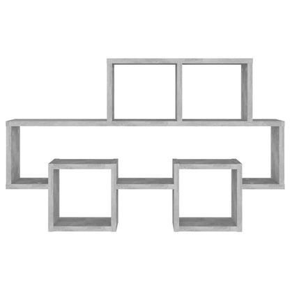 Scaffale Muro Auto Grigio Cemento 82x15x51 cm Legno Multistrato