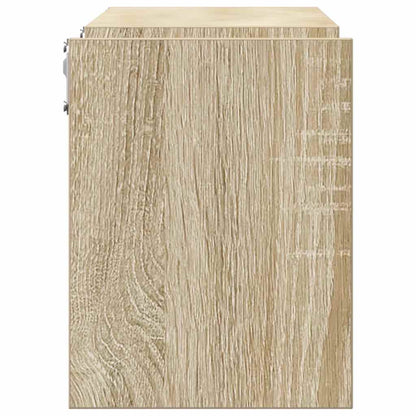 Mensole a Muro 2pz Rovere Sonoma 100x15x20 cm Legno Multistrato