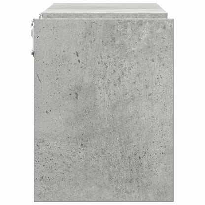 Mensole Parete 2pz Grigio Cemento 100x15x20cm Legno Multistrato