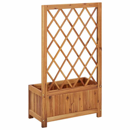 Letto Rialzato da Giardino con Graticcio in Massello di Acacia | homemem39