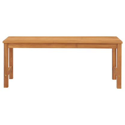 Panchina da Giardino 114 cm in Legno Massello di Teak