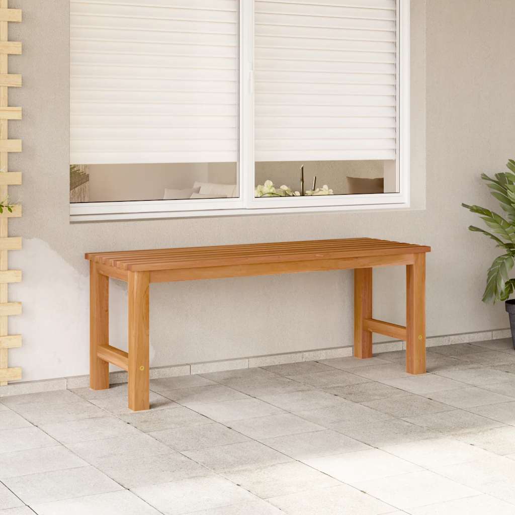 Panchina da Giardino 114 cm in Legno Massello di Teak | homemem39