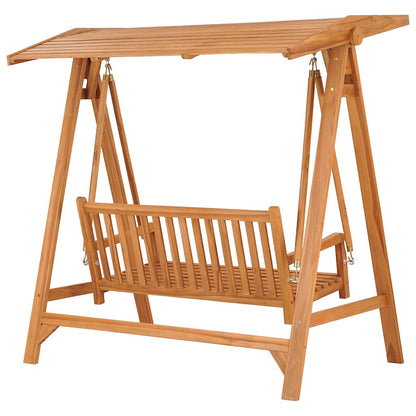 Dondolo da Giardino 174 cm in Legno Massello di Teak - homemem39